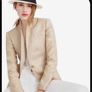 J. Crew Regent Metallic Linen Blazer
